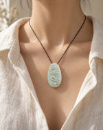On the neck, in daylight
